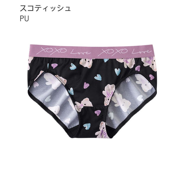 PU-スコティッシュ | LOVE XOXOプレーンショーツ | aimerfeel
