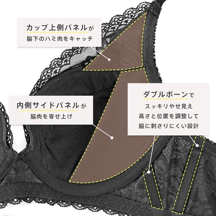 マシュマロバスト 脇高 単品ブラジャー | aimerfeel | 詳細画像7 