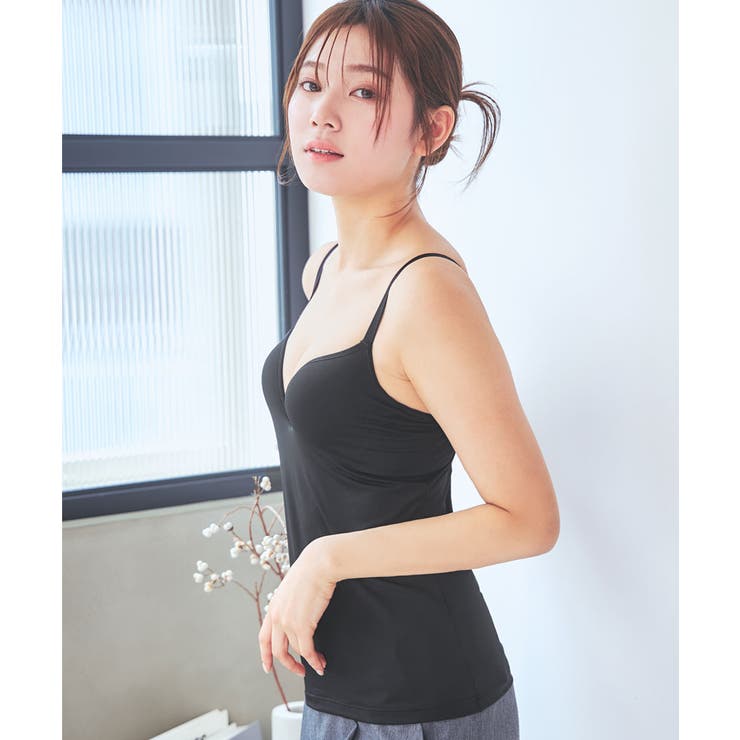 激安アウトレット通販 レディース 盛れるブラキャミ 単品[品番 リッチバストキャミソールブラ キャミソール