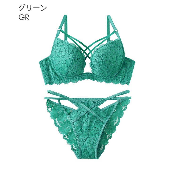 ▼デコルテクロス ブラジャー&ショーツ | aimerfeel | 詳細画像12 