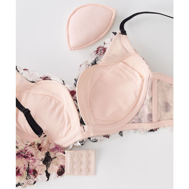 ヘイジーフラワー カシュクールレース脇高ブラ(R) 単品ブラジャー | aimerfeel | 詳細画像15 