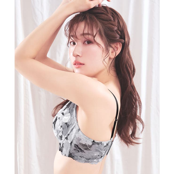 アドミレフラワー カシュクールレース脇高ブラ(R) 単品ブラジャー | aimerfeel | 詳細画像16 
