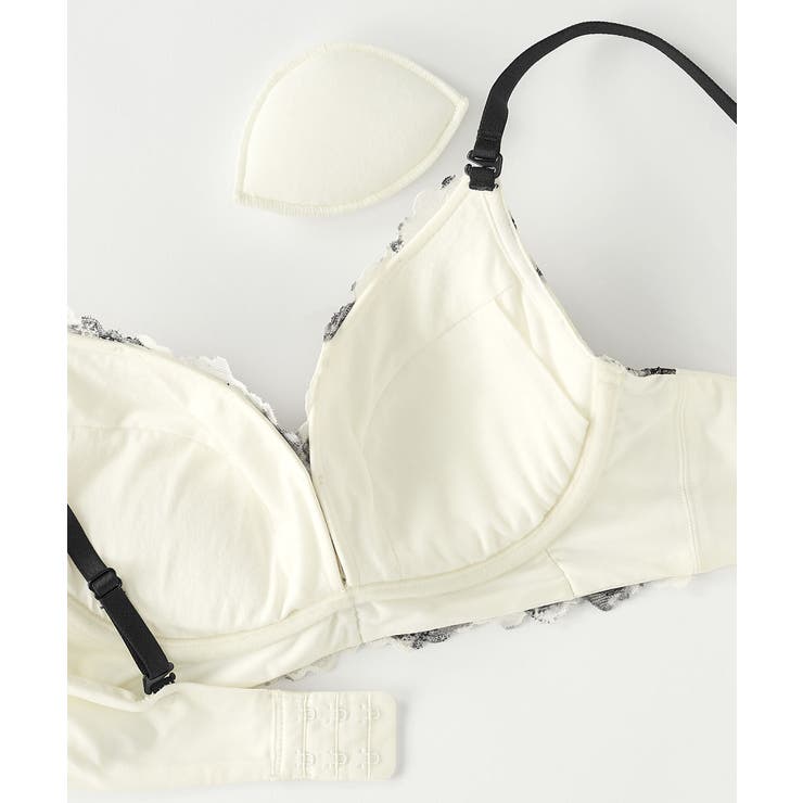 モノクローム フラワー aimerfeel楽ブラ(R) 単品ブラジャー | aimerfeel | 詳細画像15 