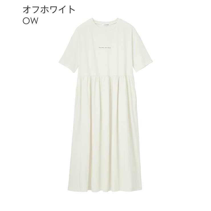 ▼シンプルロゴ 半袖 綿混 ワンピース | aimerfeel | 詳細画像13 