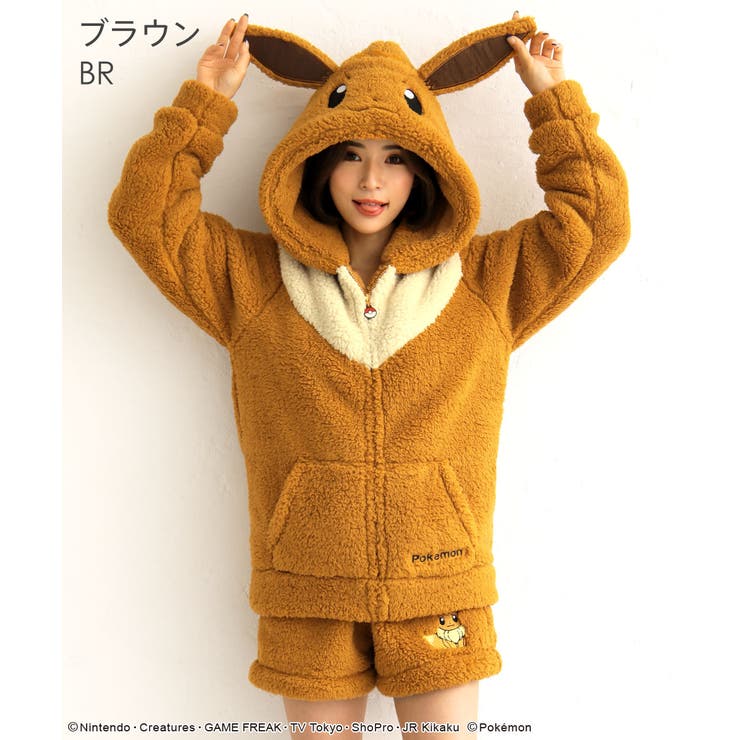 ポケモン イーブイ モコモコ パーカー 単品トップス 品番 Sk Aimerfeel エメフィール のレディースファッション通販 Shoplist ショップリスト
