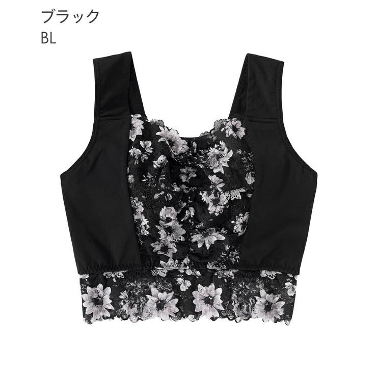 モノトーンフラワー しっかり美胸 夢ごこち | aimerfeel | 詳細画像21