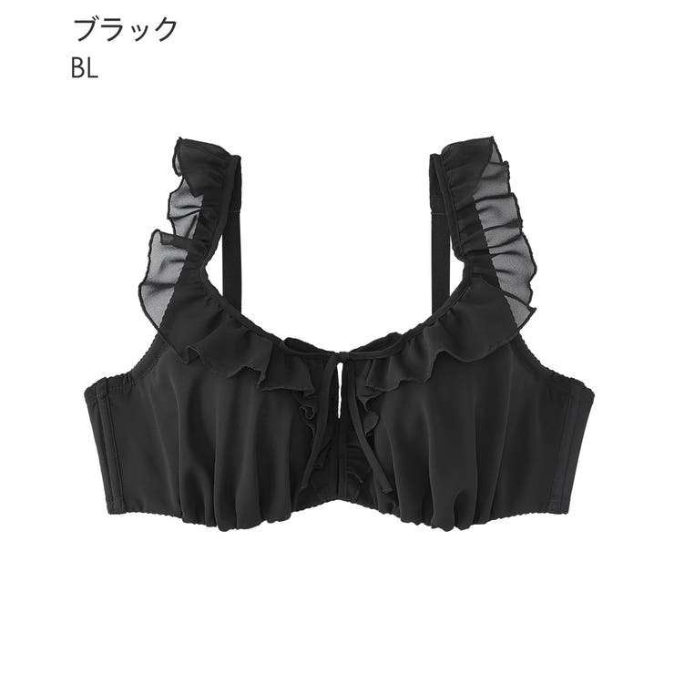 シフォンフリル 脇高 単品ブラジャー (FGHカップ) | aimerfeel | 詳細画像14 