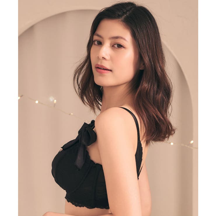 リボン カシュクールレース脇高ブラ(R) 単品ブラジャー (FGHカップ) | aimerfeel | 詳細画像12 