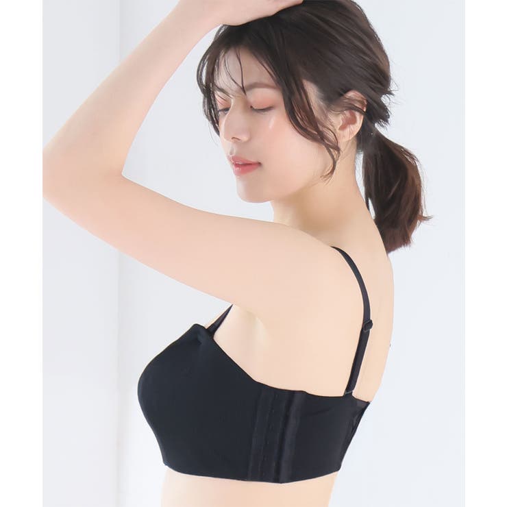 リブ 2WAY 谷間カバー 脇高 単品ブラジャー (FGHカップ) | aimerfeel | 詳細画像9 