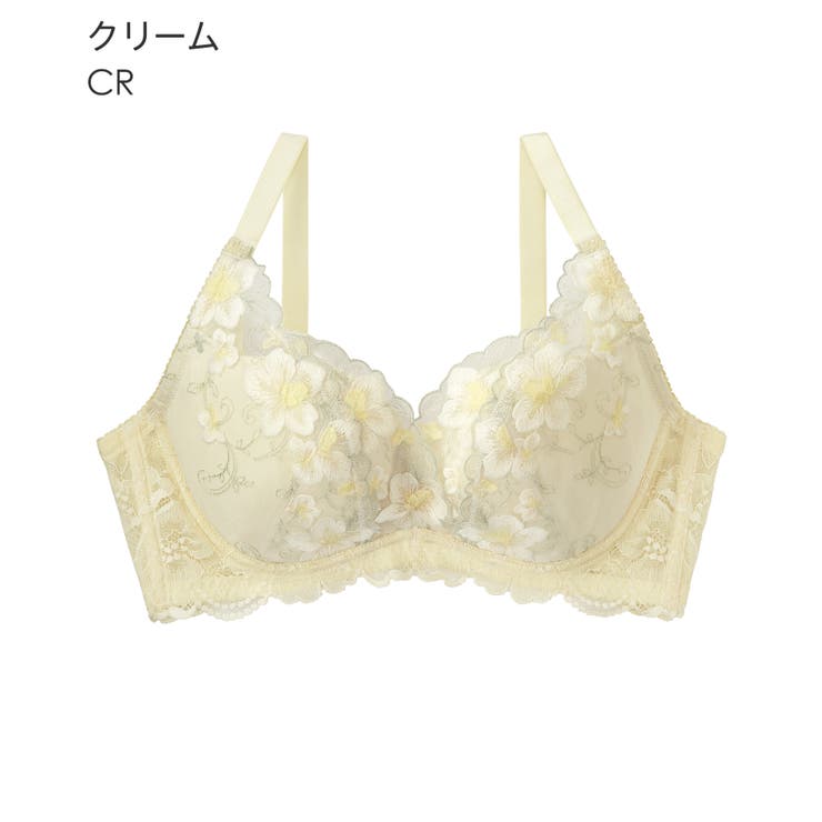 フルリスト カシュクールレース脇高ブラ(R) 単品ブラジャー (FGHカップ) | aimerfeel | 詳細画像18 