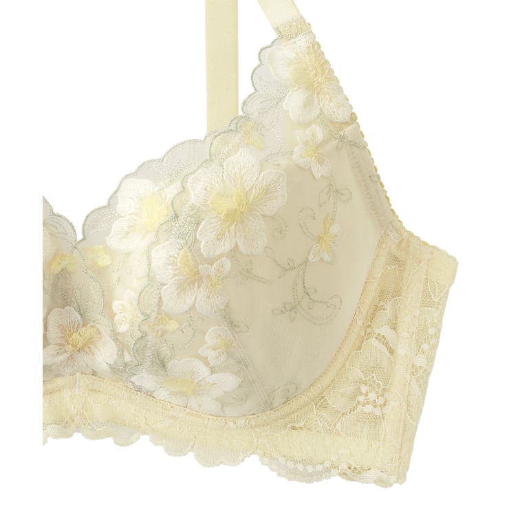 フルリスト カシュクールレース脇高ブラ(R) 単品ブラジャー (FGHカップ) | aimerfeel | 詳細画像16 