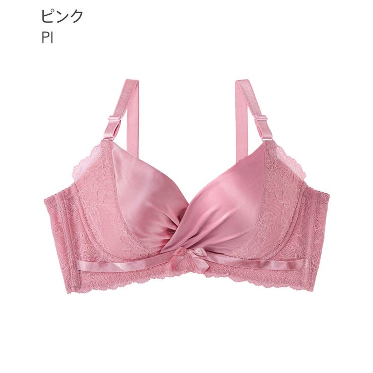 サテン カシュクールレース 脇高[品番：SK000007803]｜aimerfeel