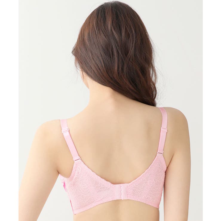 ▼ミックスフラワー ホールド 脇高 単品ブラジャー (FGHカップ) | aimerfeel | 詳細画像9 