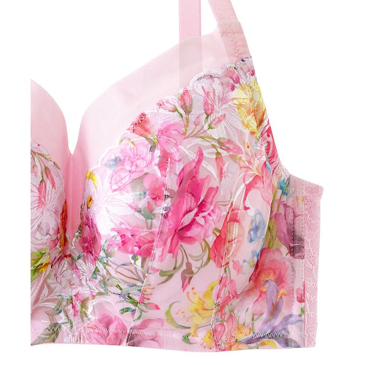 ▼ミックスフラワー ホールド 脇高 単品ブラジャー (FGHカップ) | aimerfeel | 詳細画像11 