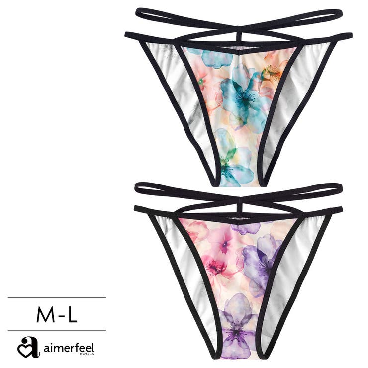 ブルーリーフラワー ハーフバックショーツ | aimerfeel | 詳細画像1 