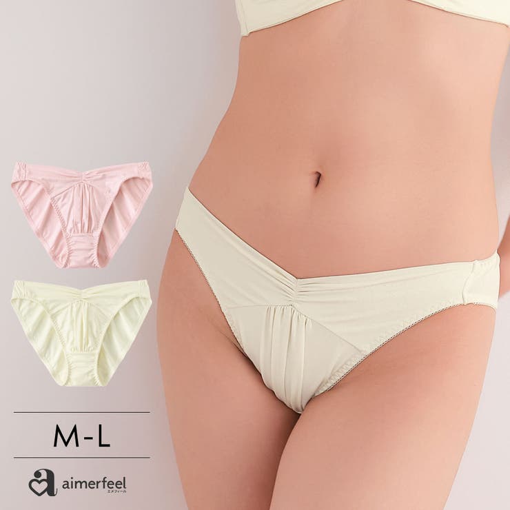 ラメ フロントクロス プレーンショーツ | aimerfeel | 詳細画像1 