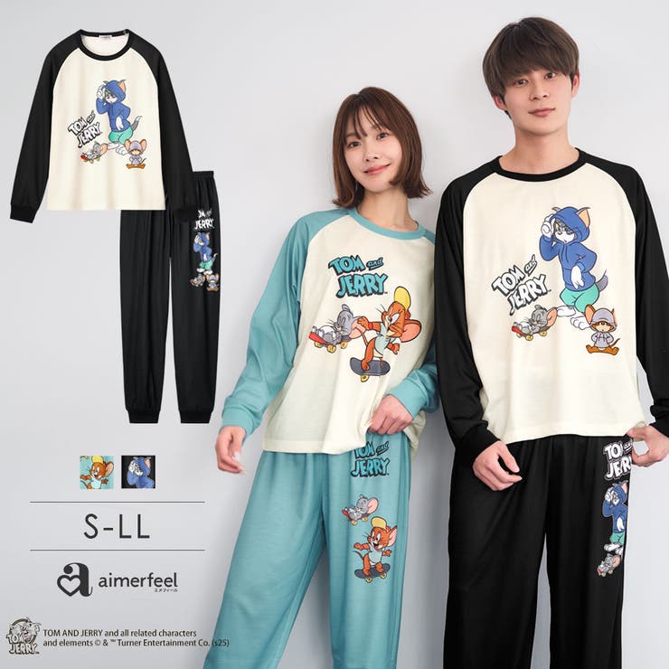 トムとジェリー ロングTシャツ4 上下セット (男女兼用サイズ) | aimerfeel | 詳細画像1 