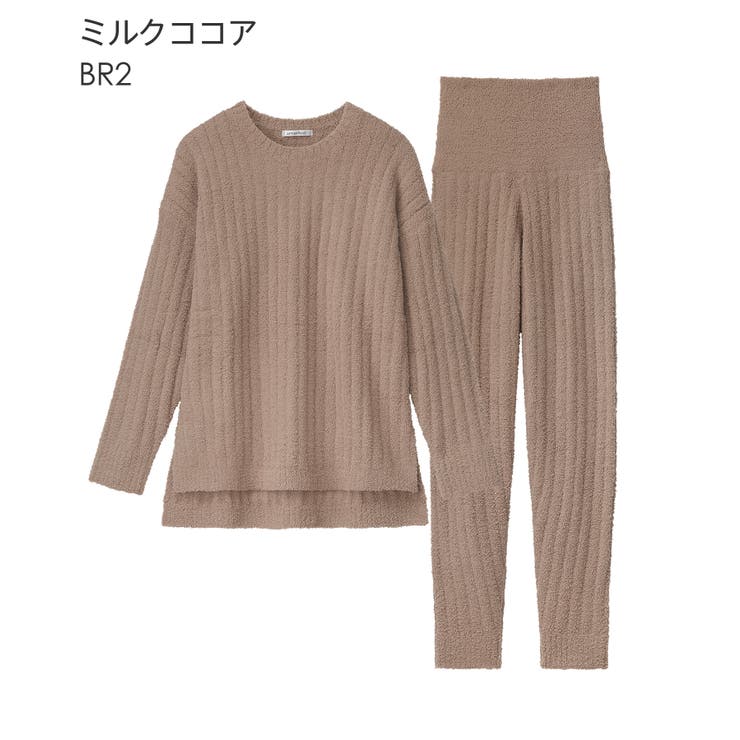 リブモールニット 腹巻付き 長袖 上下セット | aimerfeel | 詳細画像27 