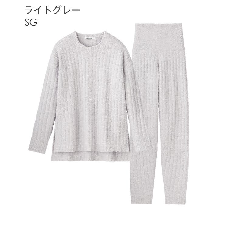 リブモールニット 腹巻付き 長袖 上下セット | aimerfeel | 詳細画像21 