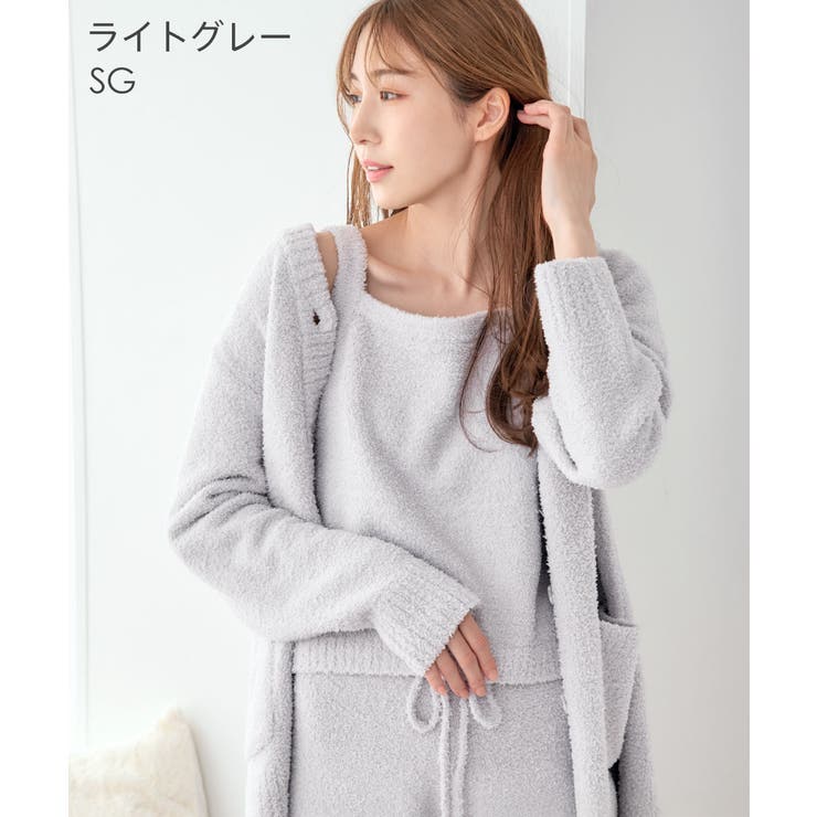 SG-ライトグレー | モールニット 長袖 3点セット | aimerfeel