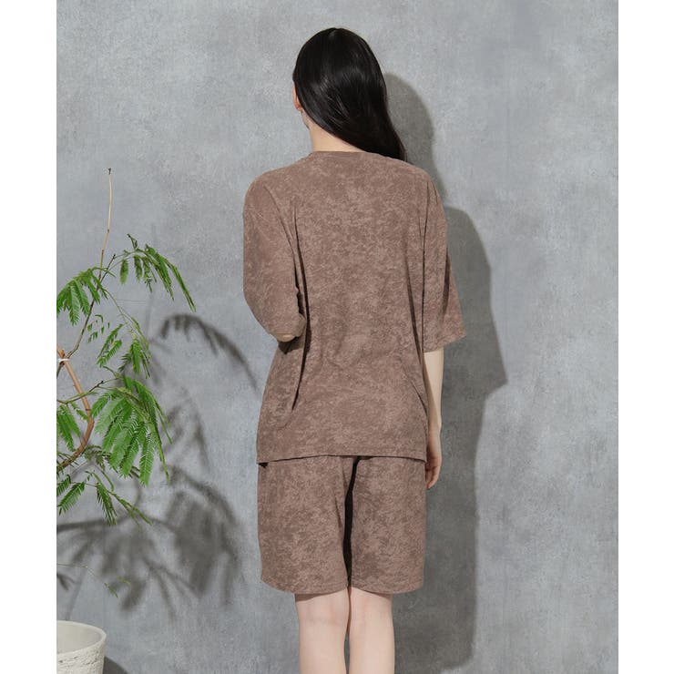 リラックスパイル 半袖 上下セット (男女兼用サイズ) | aimerfeel | 詳細画像15 