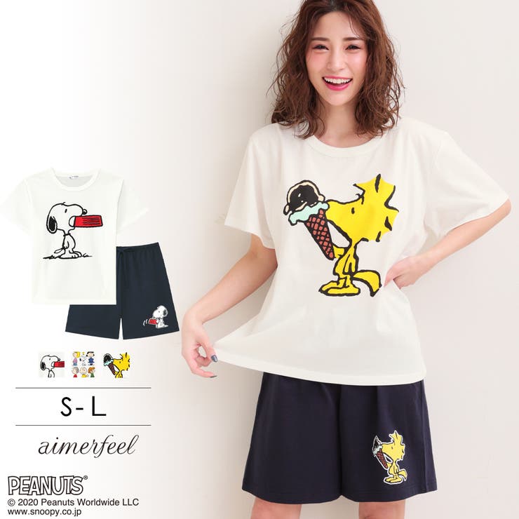 Peanuts スヌーピー グラフィック 品番 Sk Aimerfeel エメフィール のレディース ファッション通販 Shoplist ショップリスト