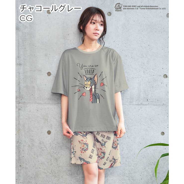 トムとジェリー 半袖 上下セット (男女兼用サイズ)[品番