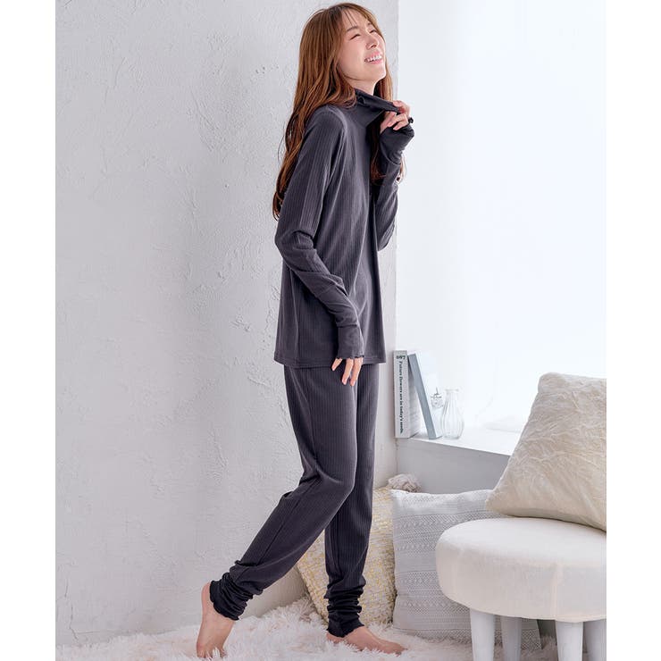 3首あったか 着るだけ快眠 腹巻付き 長袖 上下セット | aimerfeel | 詳細画像15 