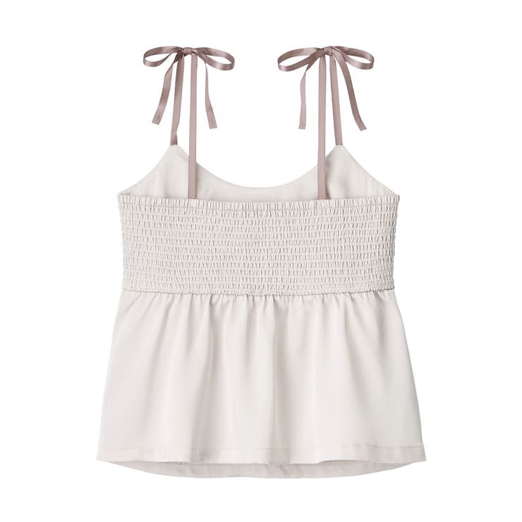 サテンキャミソール シャギーニット カーディガン付き ロングパンツ 3点セット | aimerfeel | 詳細画像14 