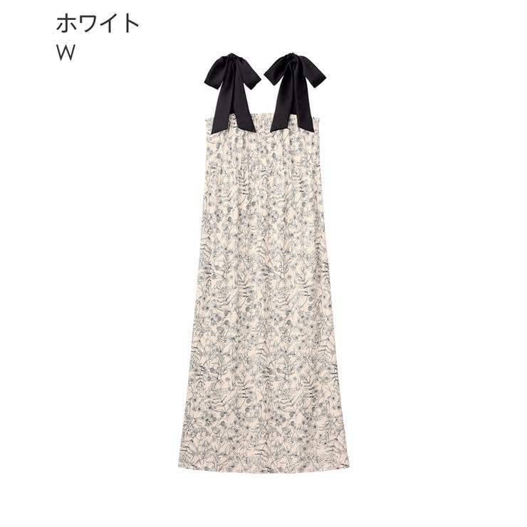 メニーフラワー マキシ丈 ワンピース | aimerfeel | 詳細画像11 
