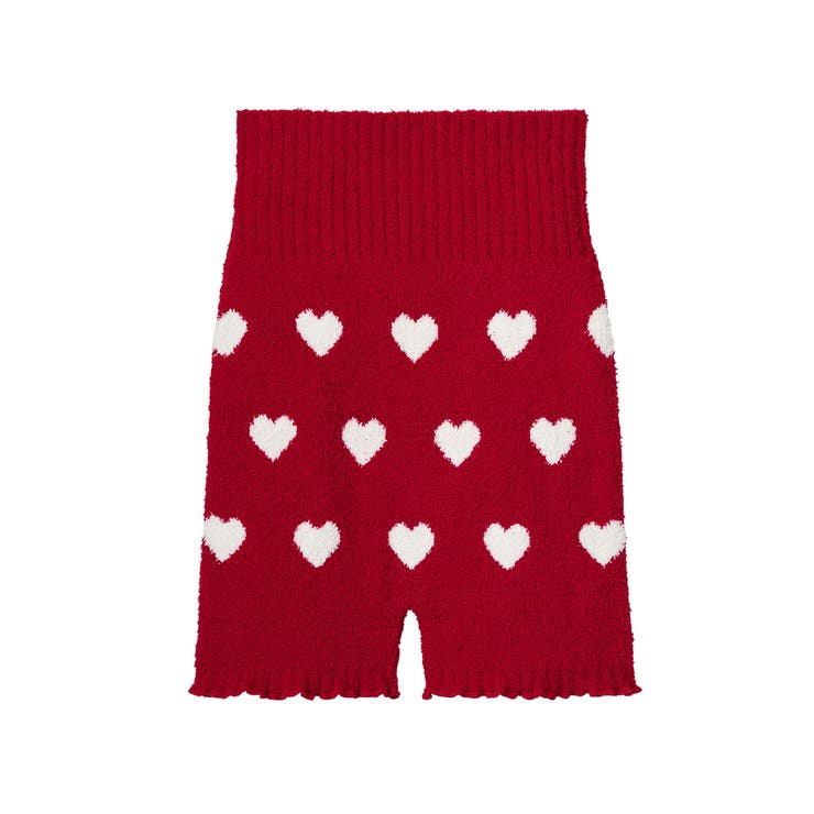 RE-レッド | ハート柄 ニット 腹巻付きパンツ 単品ボトムス | aimerfeel