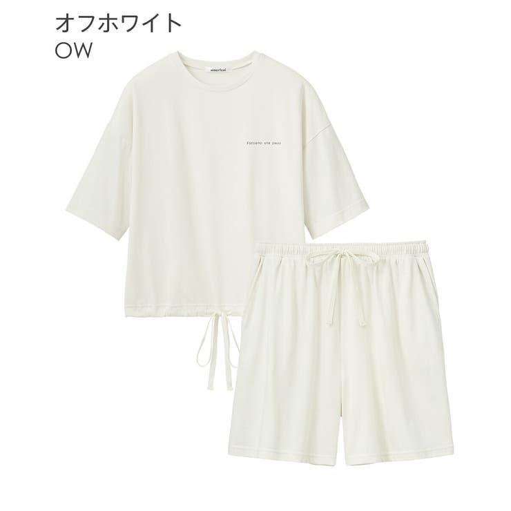 ▼シンプルロゴ 半袖 綿混 上下セット | aimerfeel | 詳細画像16 