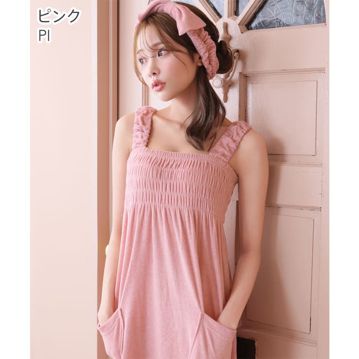 ヘアバンド付き パイル ワンピース | aimerfeel | 詳細画像4 