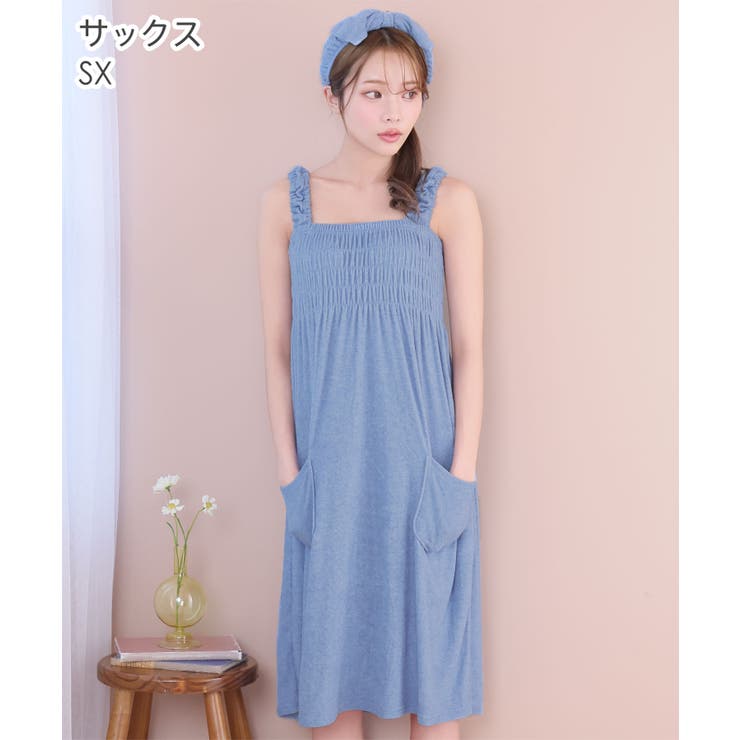 SX-サックス | ヘアバンド付き パイル ワンピース | aimerfeel