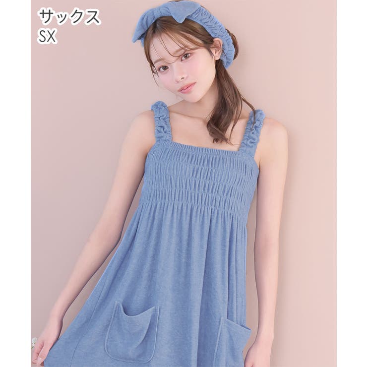 ヘアバンド付き パイル ワンピース | aimerfeel | 詳細画像5 