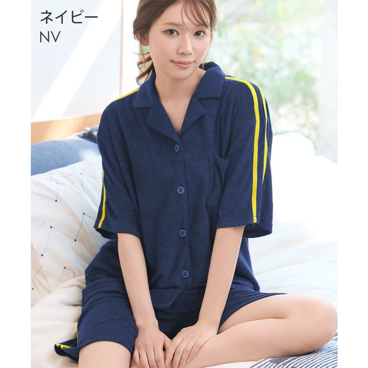 パイル ライン 半袖 上下セット | aimerfeel | 詳細画像6 