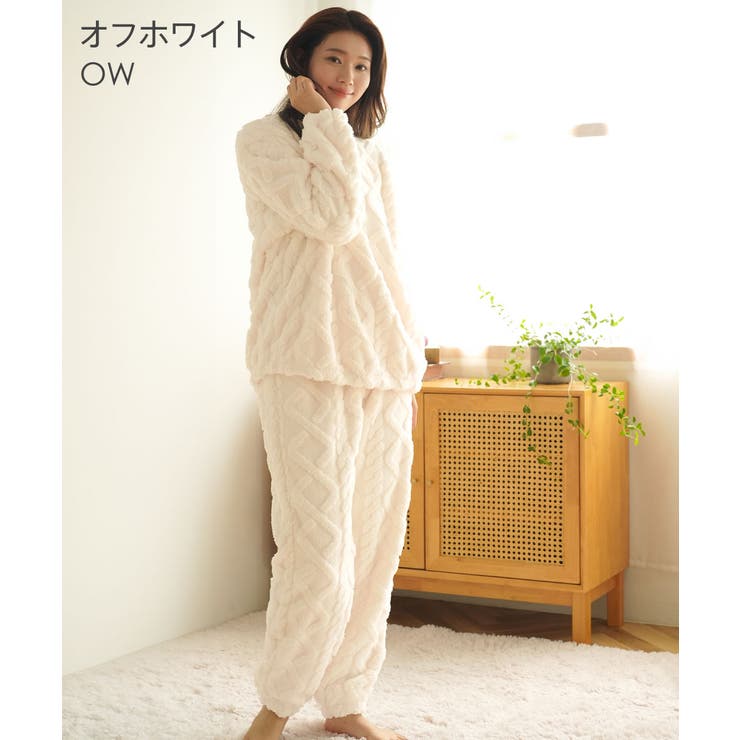▽ケーブル ボア 長袖 上下セット (男女兼用サイズ)[品番