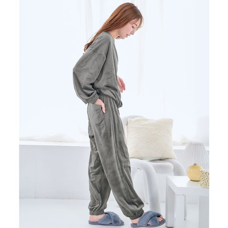 ベーシック ストレッチ ソフトボア 長袖 上下セット | aimerfeel | 詳細画像8 