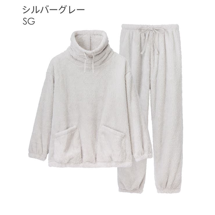 【WEB限定】首まであったか フリース 長袖 上下セット | aimerfeel | 詳細画像16 