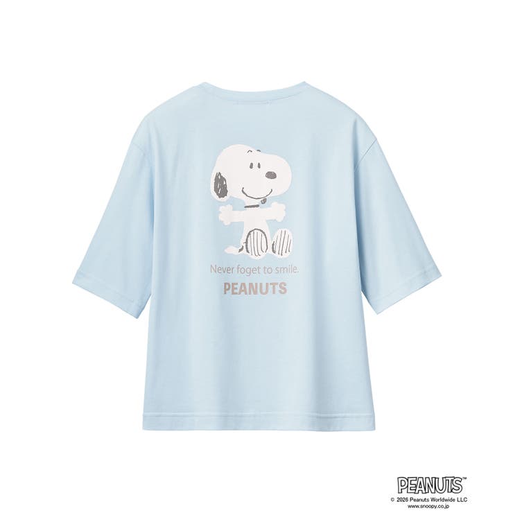 PEANUTS スヌーピー バックプリント 半袖 綿混 上下セット | aimerfeel | 詳細画像9 