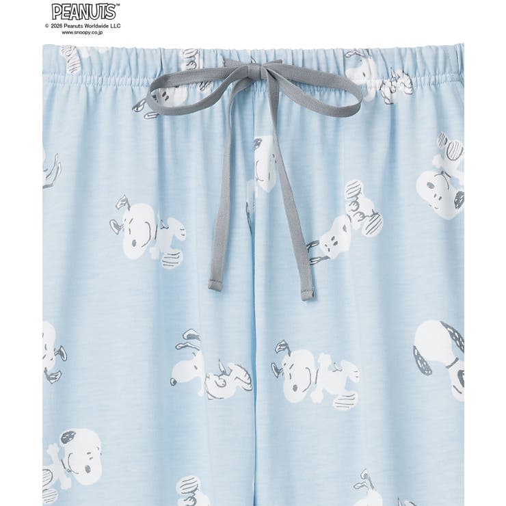 PEANUTS スヌーピー バックプリント 半袖 綿混 上下セット | aimerfeel | 詳細画像12 