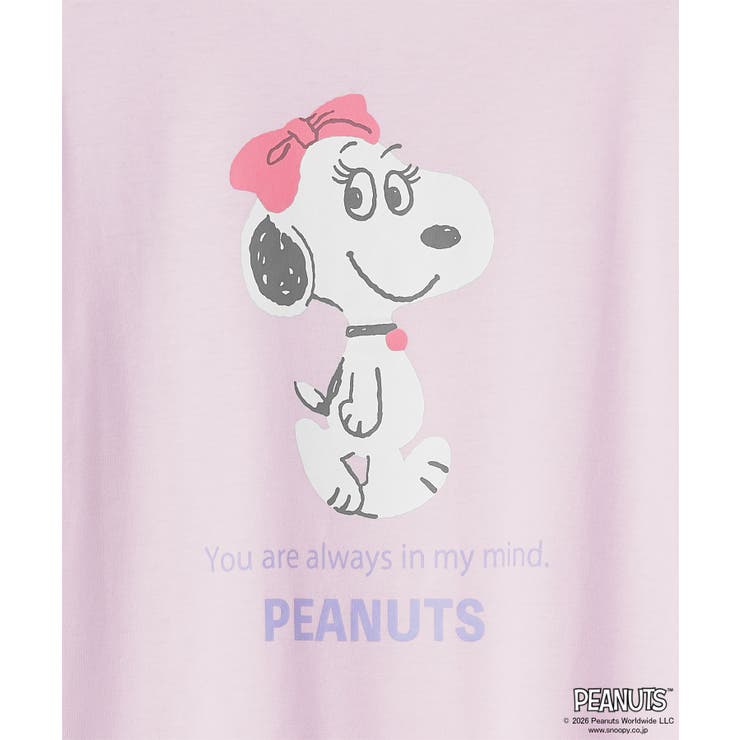 PEANUTS スヌーピー バックプリント 半袖 綿混 上下セット | aimerfeel | 詳細画像14 