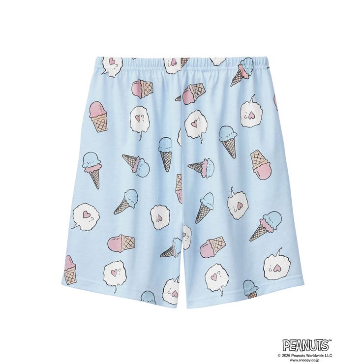 PEANUTS スヌーピー サマー 半袖 綿混 上下セット | aimerfeel | 詳細画像8 