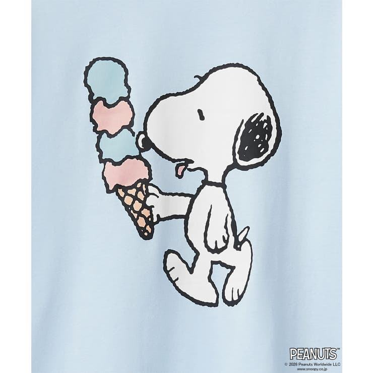 PEANUTS スヌーピー サマー 半袖 綿混 上下セット | aimerfeel | 詳細画像12 