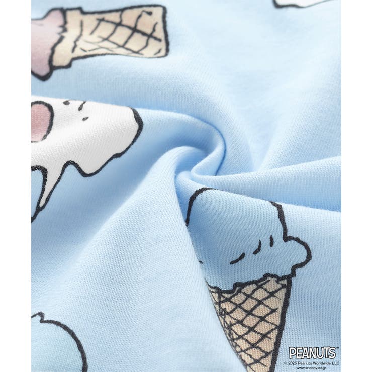 PEANUTS スヌーピー サマー 半袖 綿混 上下セット | aimerfeel | 詳細画像13 