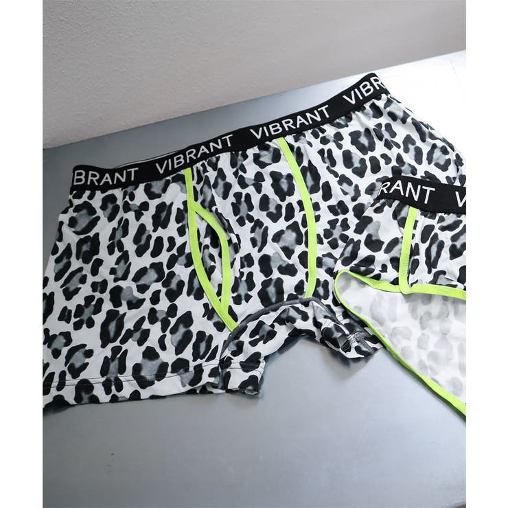 ヒョウカラー トリミング メンズ ボクサーショーツ (前開き) | aimerfeel | 詳細画像2 