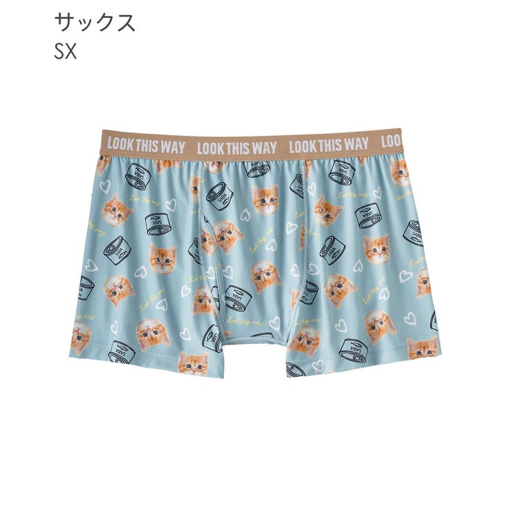 SX-サックス | SABA CAT メンズ ボクサーショーツ (前開き) | aimerfeel