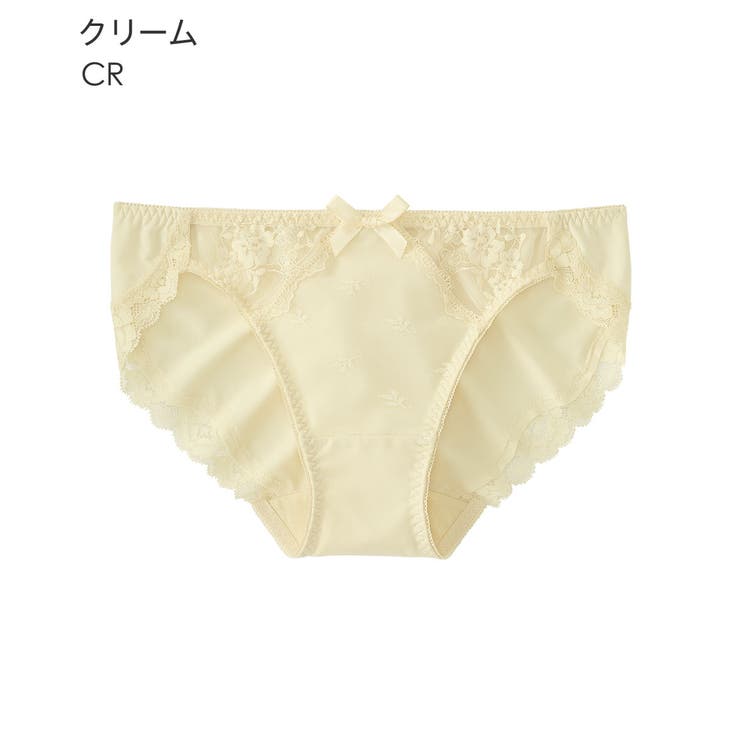 CR-クリーム | リフト カシュクールレース プレーンショーツ | aimerfeel
