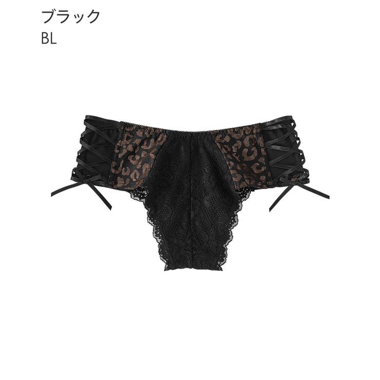 BL-ブラック | スパークル レオパード ハーフバックショーツ | aimerfeel