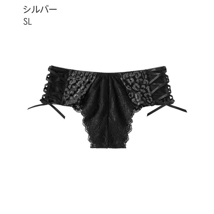 SL-シルバー | スパークル レオパード ハーフバックショーツ | aimerfeel